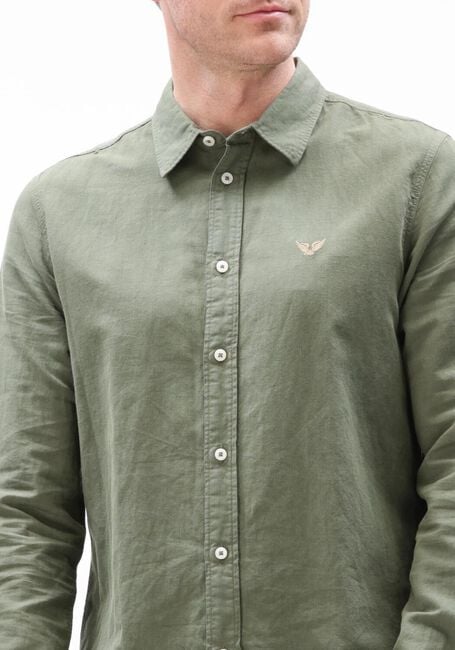 Groene PME LEGEND Casual overhemd SKYNIGHT CTN LINEN OWEN GD - large