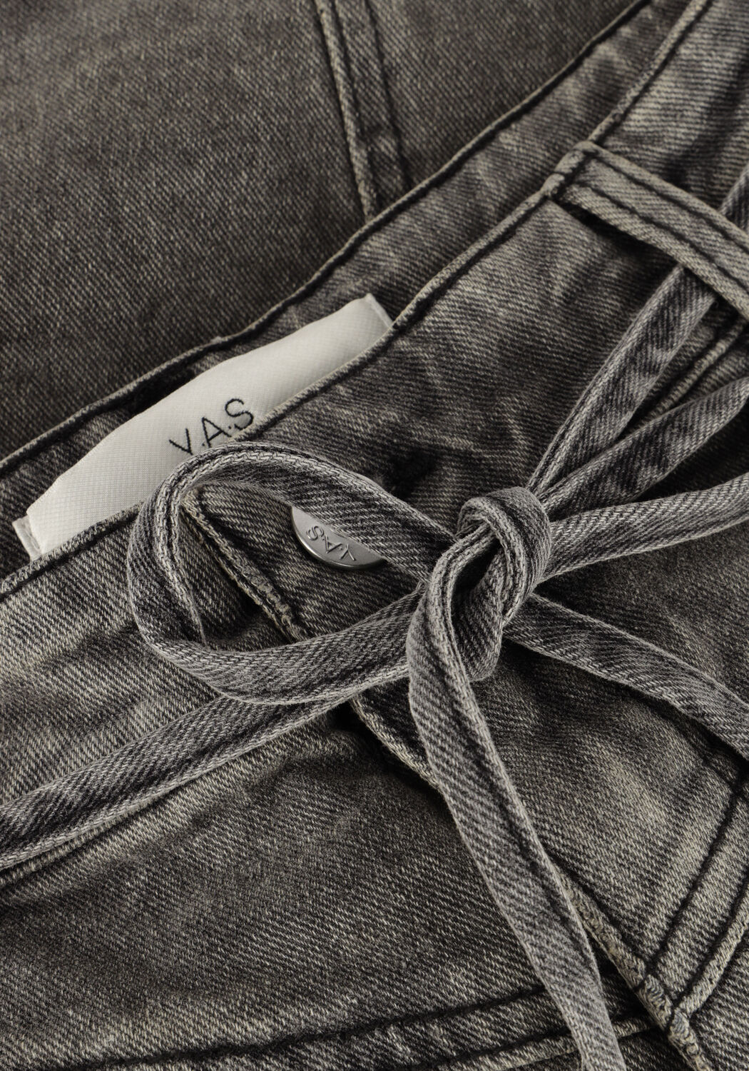 Donkergrijze Y.A.S. Minirok YASRINA HW DENIM SKIRT - large