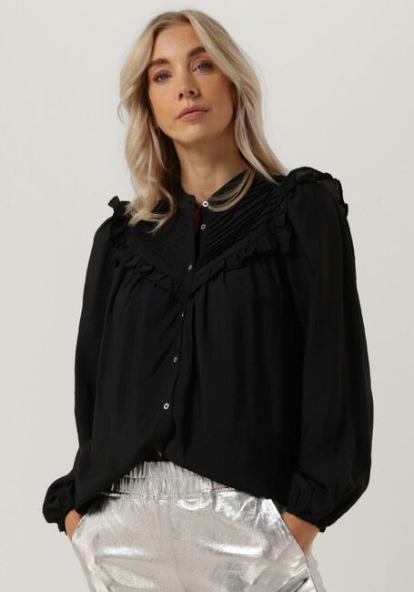 Zwarte CO'COUTURE Blouses CALLUM FRILL SHOULDER SHIRT - large