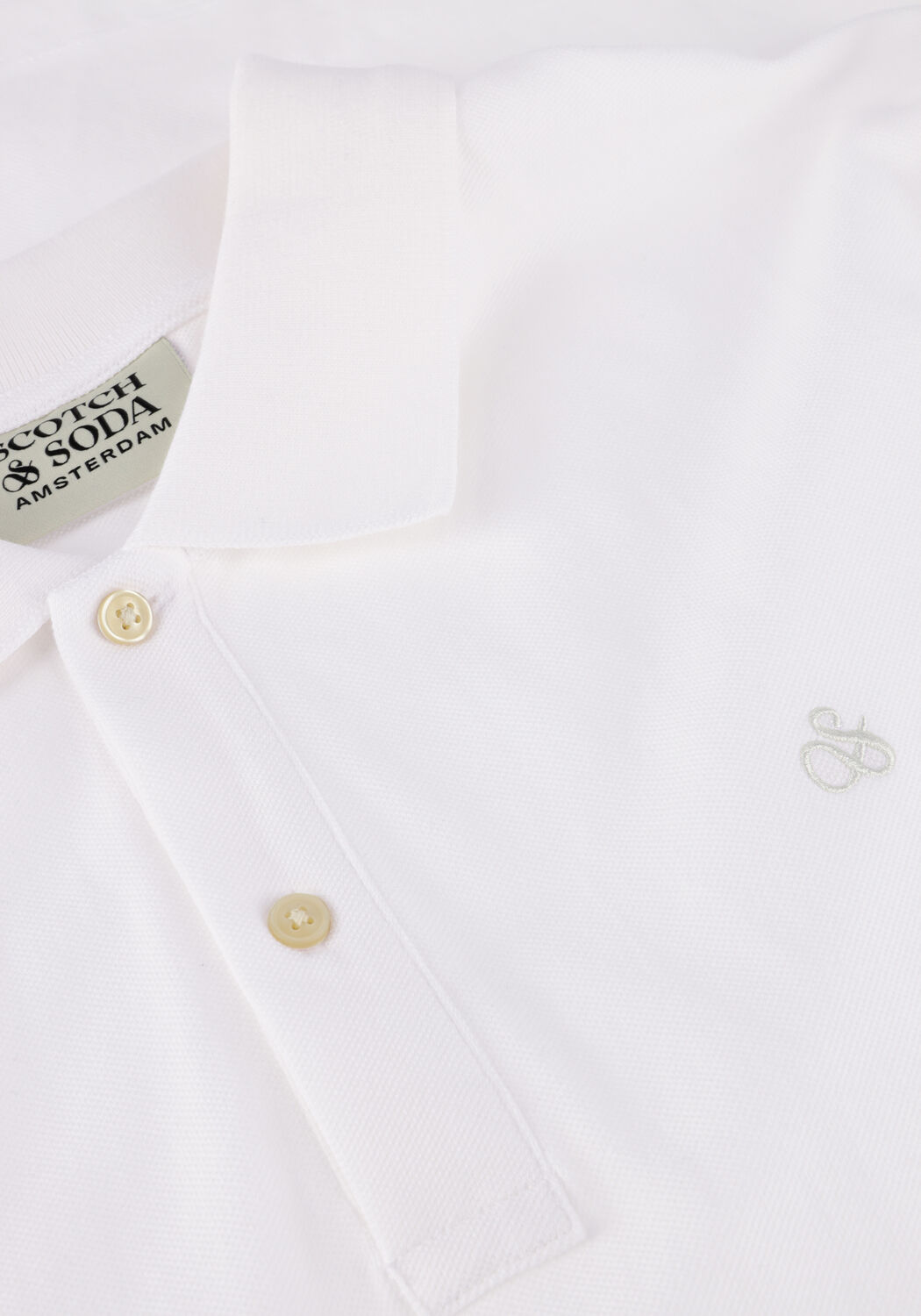 Witte SCOTCH & SODA Polo LOGO PIQUE POLO - large