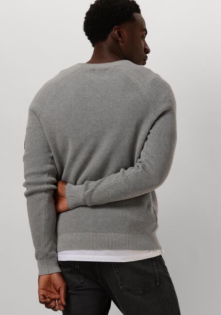 Grijze CALVIN KLEIN Sweater BADGE EASY SWEATER - large