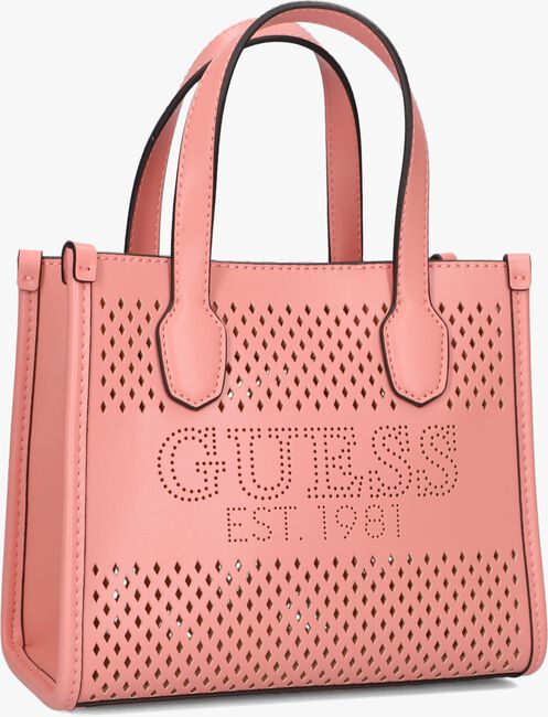 Roze GUESS Handtas KATEY PERF MINI TOTE - large