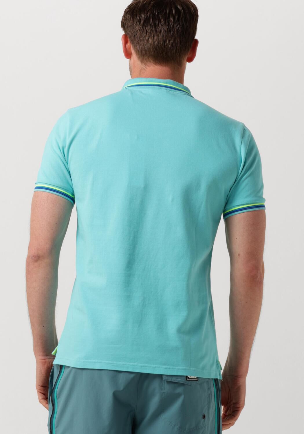 SUNDEK Heren Polo's & T-shirts M4s091 Brice Polo Blauw
