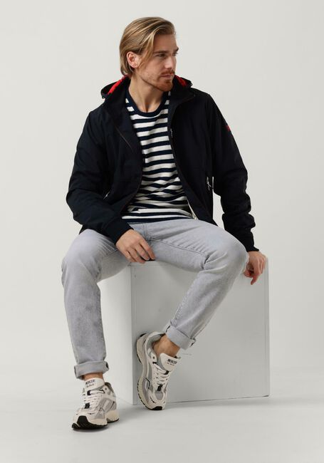 Donkerblauwe SCOTCH & SODA Trui TEXTURED STRIPE SWEATSHIRT Donkerblauwe SCOTCH & SODA Trui TEXTURED STRIPE SWEATSHIRT - large