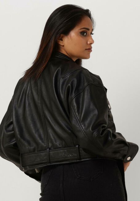 Zwarte GOOSECRAFT Leren jas GC DAIGUIRI JACKET - large