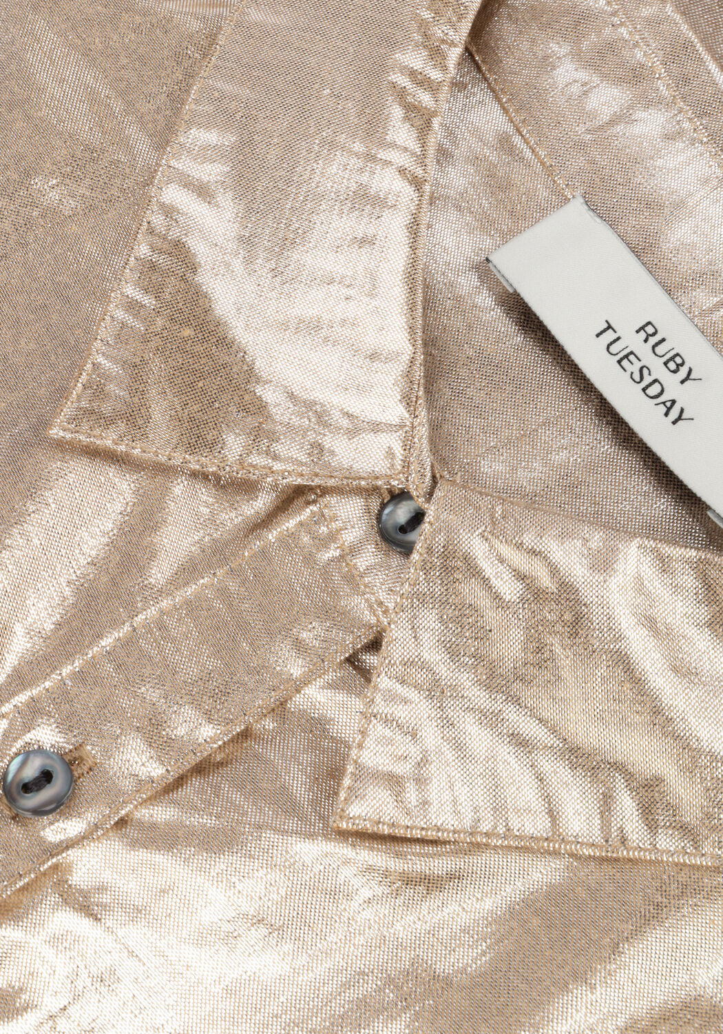 Gouden RUBY TUESDAY Blouses ISAI BIG SHIRT GATHERING SLEEVES - large