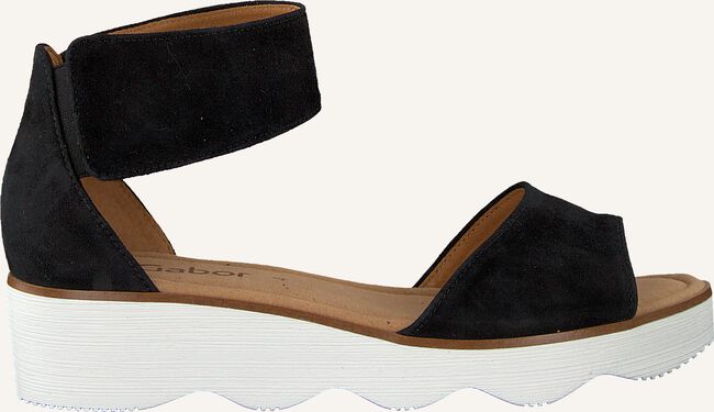 Zwarte GABOR Platte sandalen 610 Zwarte GABOR Platte sandalen 610 - large