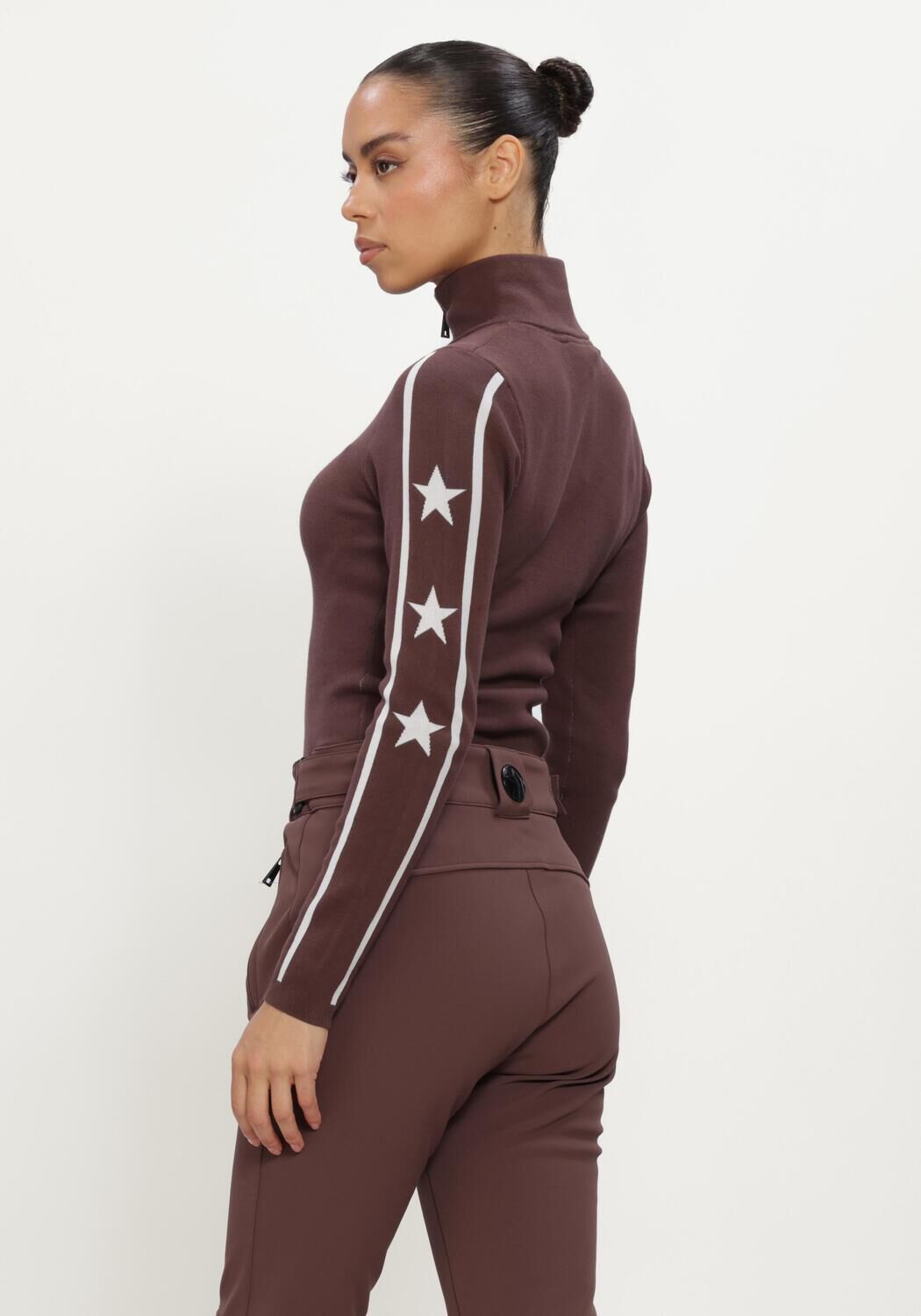 AIRFORCE Dames Truien & Vesten Stella Star Knitted Pully Bruin