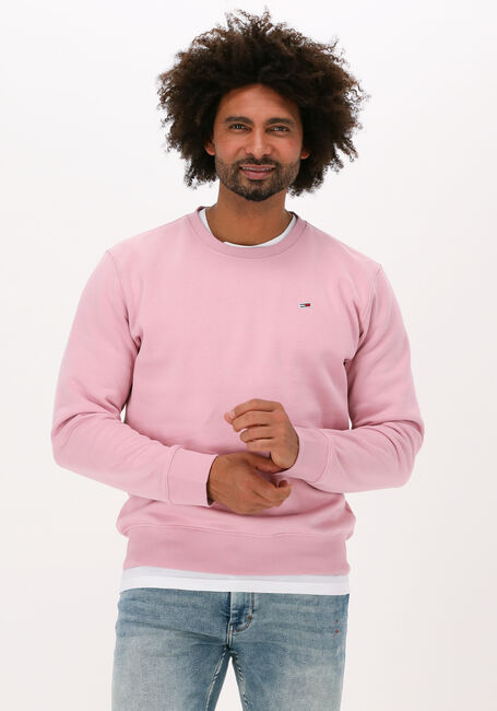 Roze TOMMY JEANS Sweater TJM REGULAR FLEECE C NECK - large