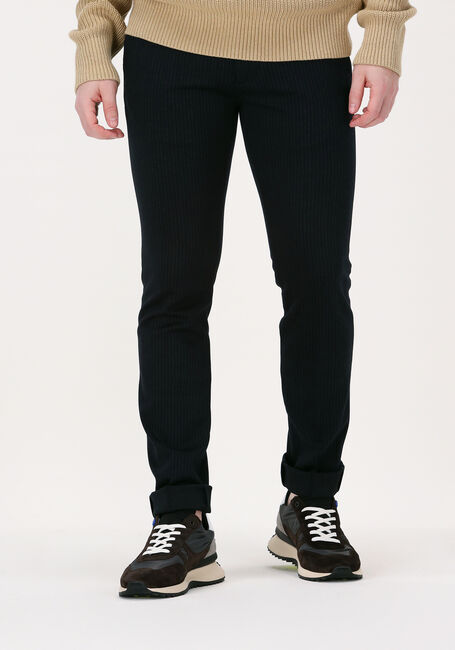 Donkerblauwe TOMMY HILFIGER Pantalon BLEECKER JERSEY PINSTRIPE - large