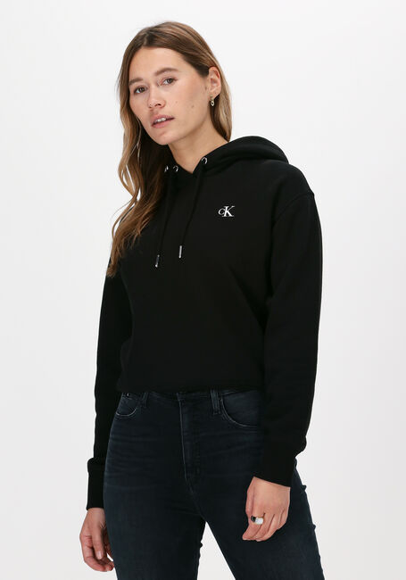 Zwarte CALVIN KLEIN Trui CK EMBROIDERY HOODIE - large