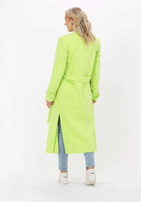 Lime BEAUMONT Mantel BELTED COAT - large