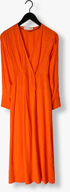 Oranje SELECTED FEMME Maxi jurk SLFABIENNE SATIN ANKLE WRAP DRESS - large