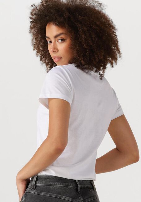 Witte CALVIN KLEIN T-shirt CORE INSTIT LOGO SLIM FIT TEE - large