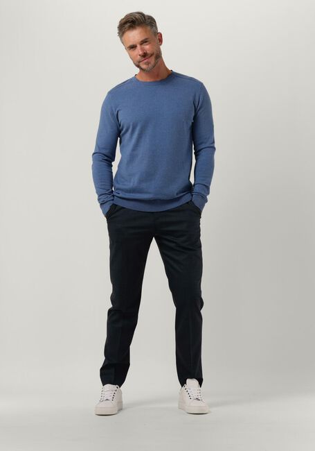 Donkerblauwe SELECTED MEN Trui SLHBERG CREW NECK NOOS - large