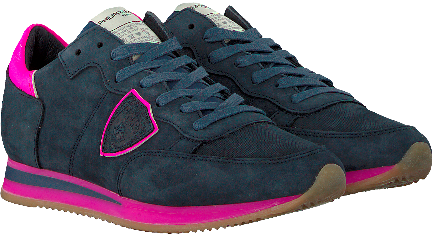 Philippe Model Dames Sneakers Beige combi combi runner | Van den Assem