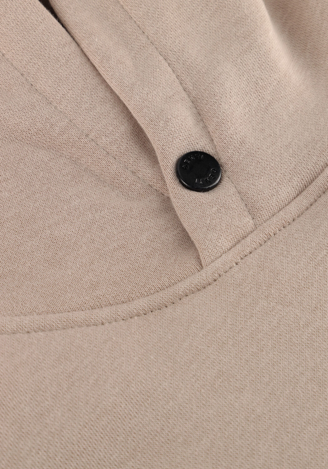 Beige GENTI Trui BASIC LOGO HOODIE - large