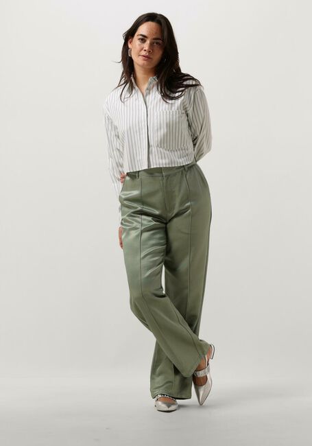 Witte COLOURFUL REBEL Blouses ALIYA STRIPED CROPPED  BLOUSE - large