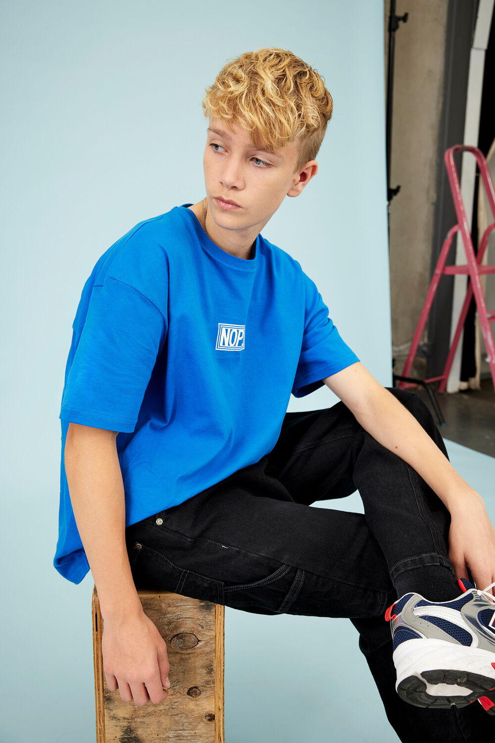 Kobalt blauw t 2025 shirt