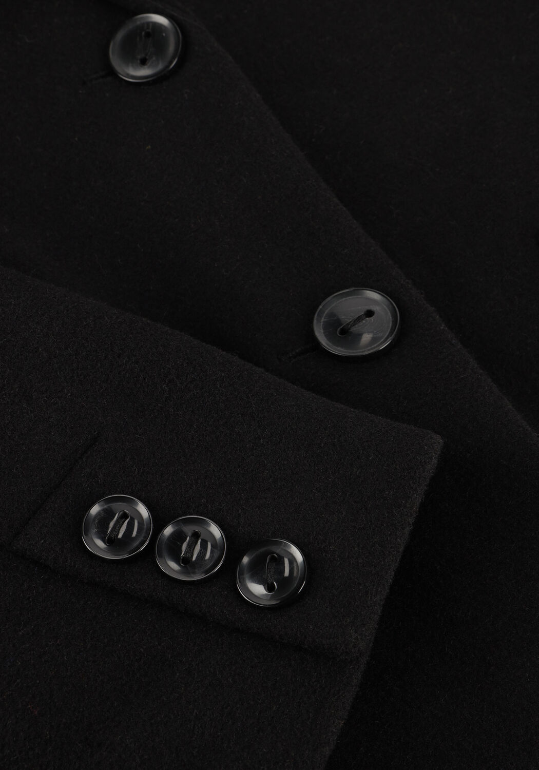 Zwarte MODSTR&Ouml;M Mantel PAMELA COAT - large