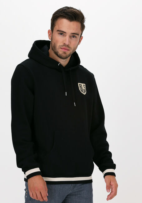Zwarte BLS HAFNIA Sweater NEW SHIELD EMBROIDERED BADGE H - large
