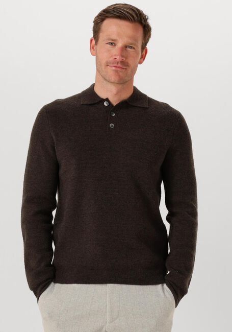Bruine PROFUOMO Polo POLO LS SNOW - large