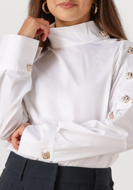 Witte CO'COUTURE Blouses SANNA ASYM BUTTON BLOUSE - large