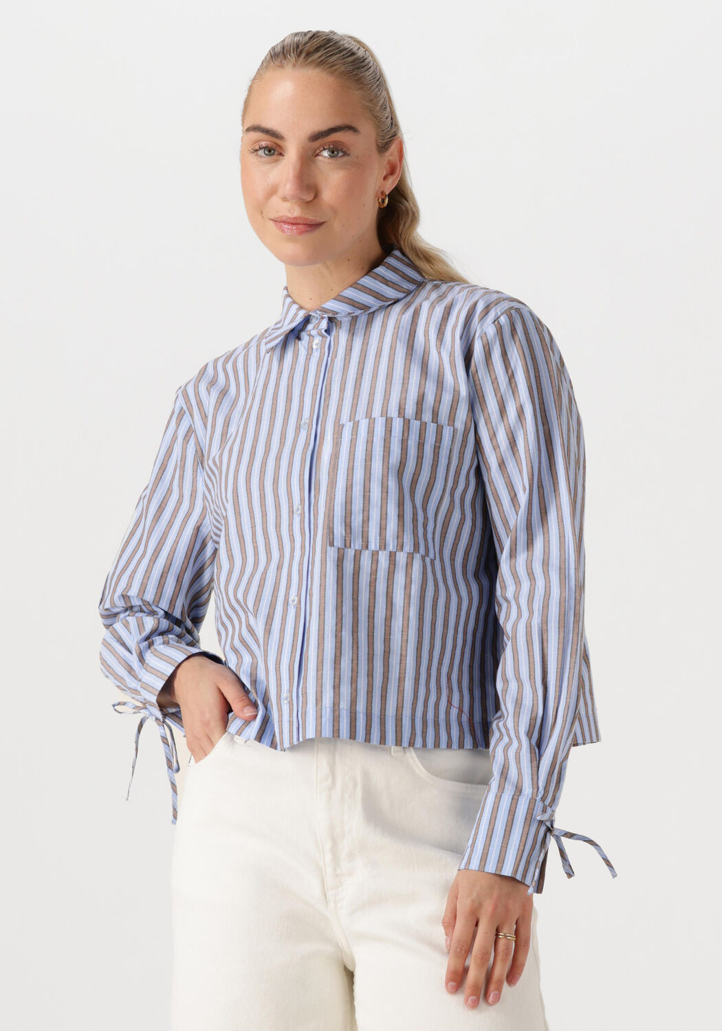 MODSTRÖM Modström Dames Blouses Meyrickmd Stripe Shirt Blauw