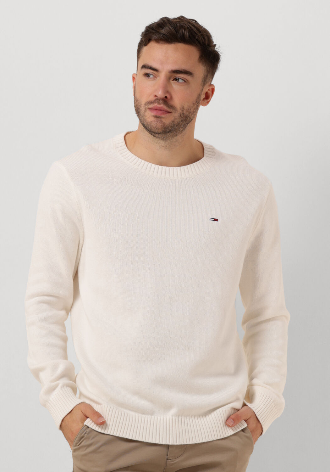 Tommy Hilfiger Witte Sweatshirt met Lange Mouwen Geborduurd Logo White Dames