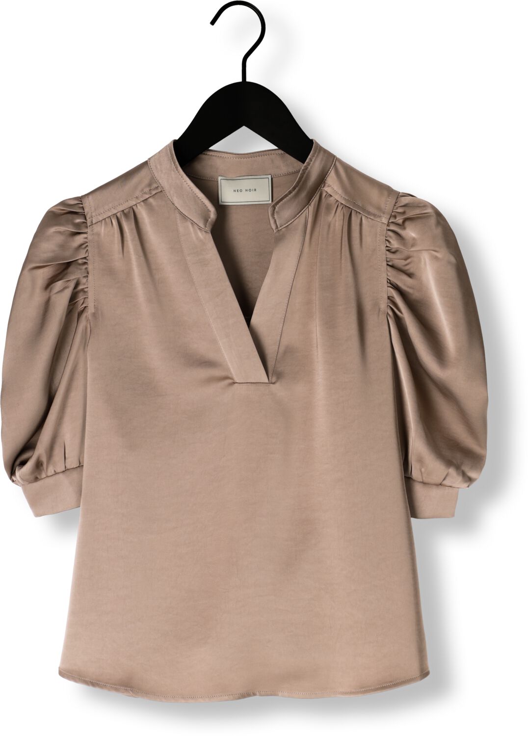 NEO NOIR Dames Blouses Roella Heavy Sateen Blouse Taupe