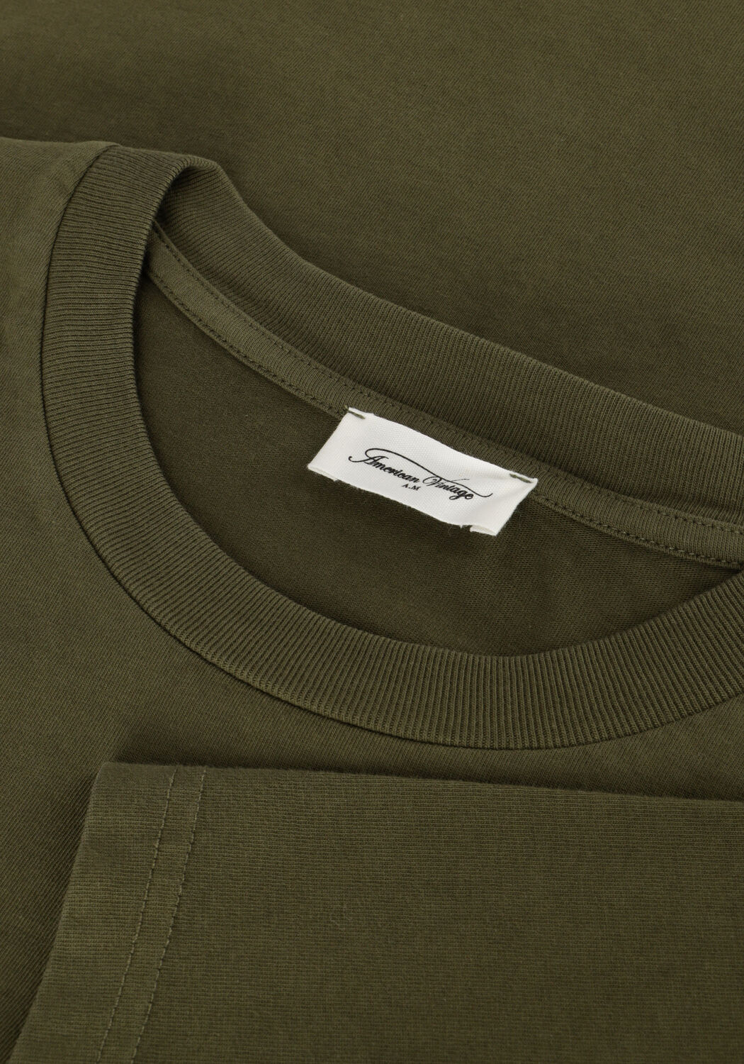 Donkergroene AMERICAN VINTAGE T-shirt FIZVALLEY MEN - large