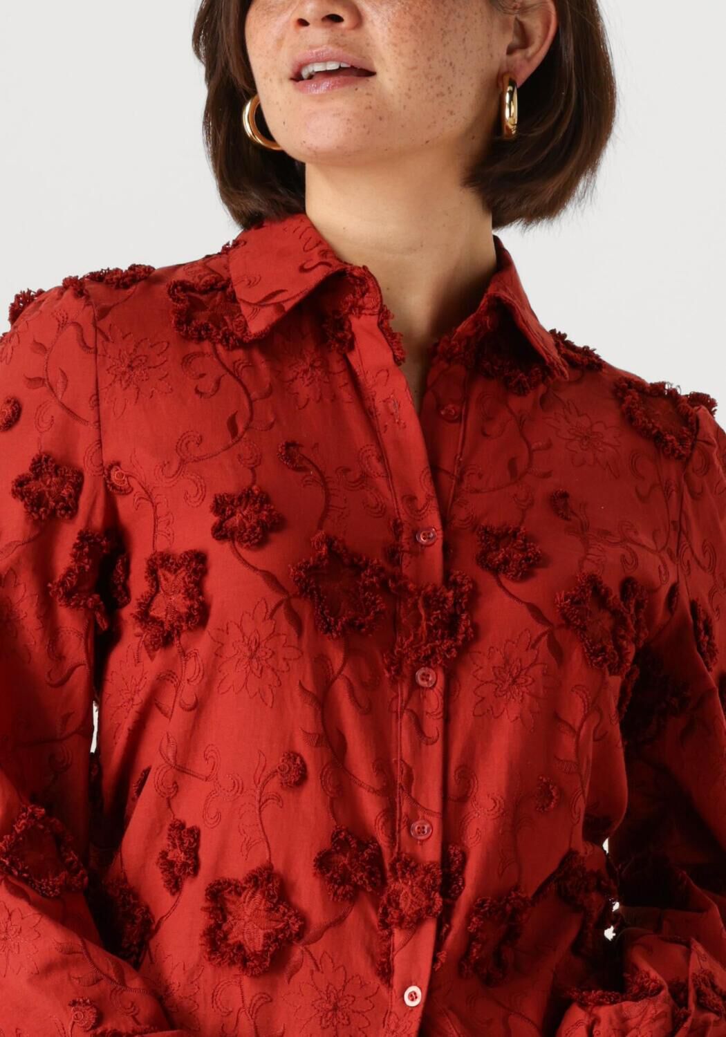 YDENCE Dames Blouses Blouse Payton Rood