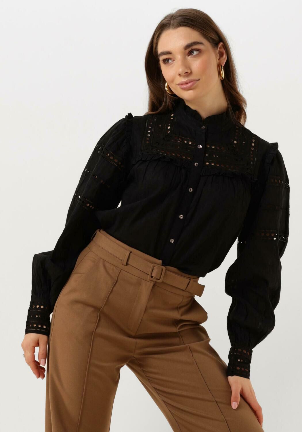 Ibana Stijlvolle Blouse Black Dames