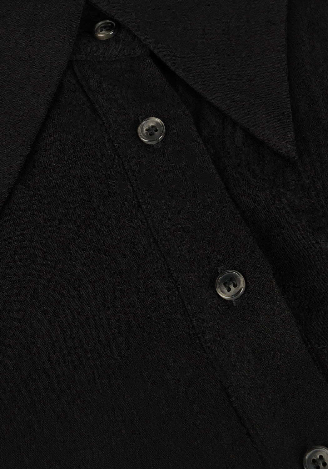 Zwarte MINUS Midi jurk LASINA SOLID SHIRTDRESS - large