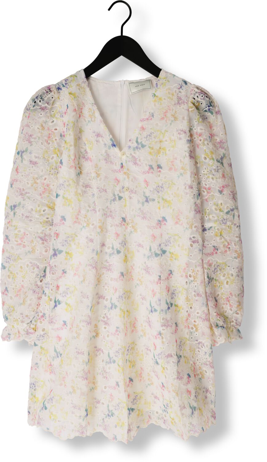NEO NOIR Dames Jurken Cabana Embroidery Dress Creme