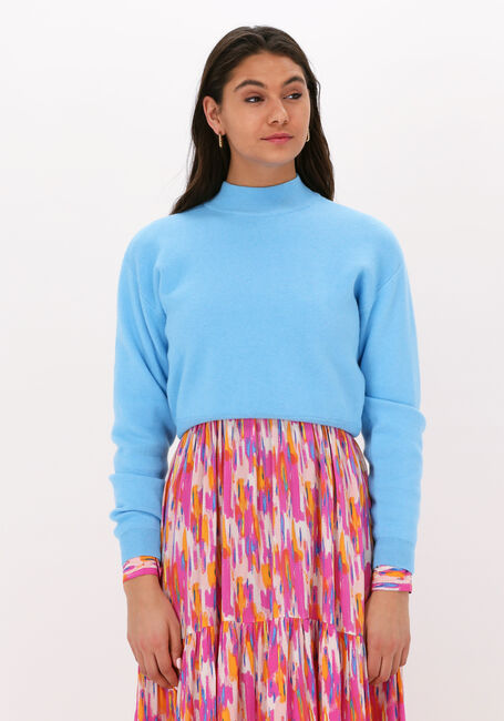 Lichtblauwe MINUS Trui JOSE KNIT TURTLENECK - large