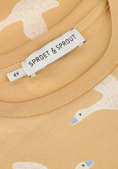 Beige Sproet & Sprout T-shirt T-SHIRT GOOSE PRINT - large