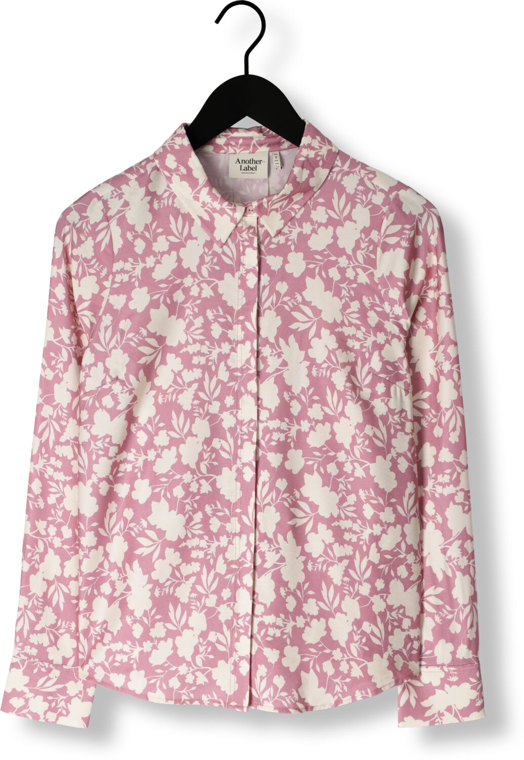 ANOTHER LABEL Dames Blouses Dreiser Flower Shirt L s Roze