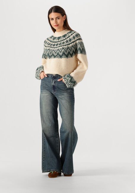 Beige Y.A.S. Trui YASLIRI LS KNIT PULLOVER - large