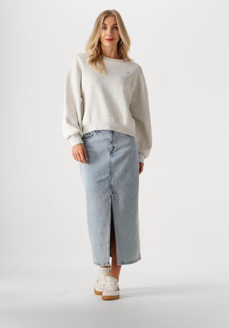 Blauwe BY-BAR Midirok ELBA DENIM SKIRT - large