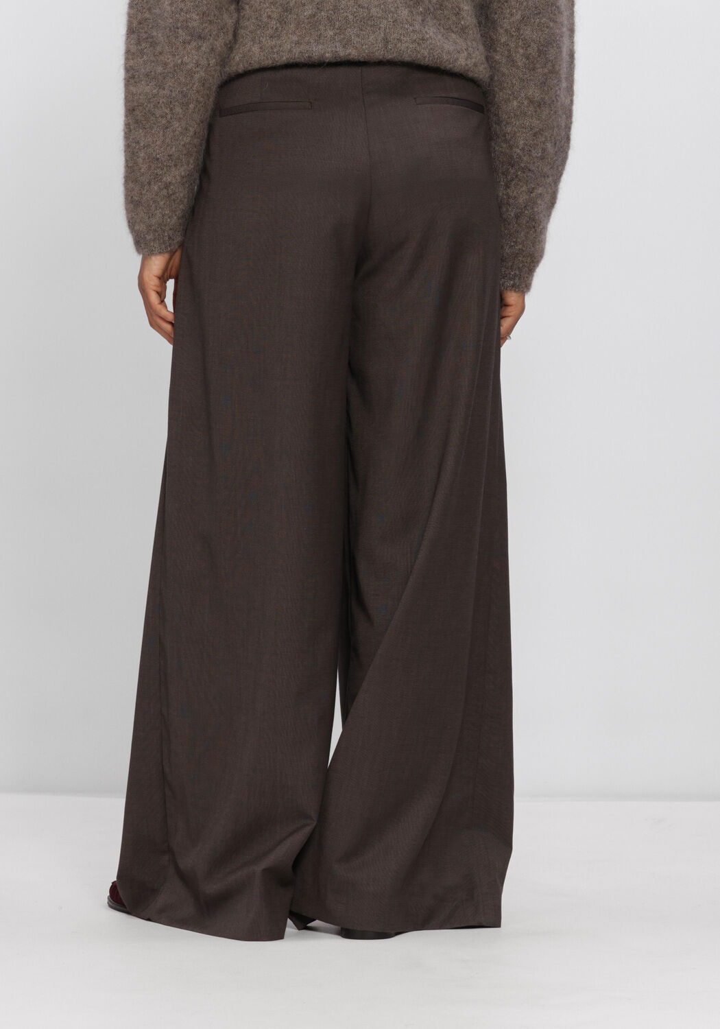 Bruine BY-BAR Wijde broek SEF PANTS - large