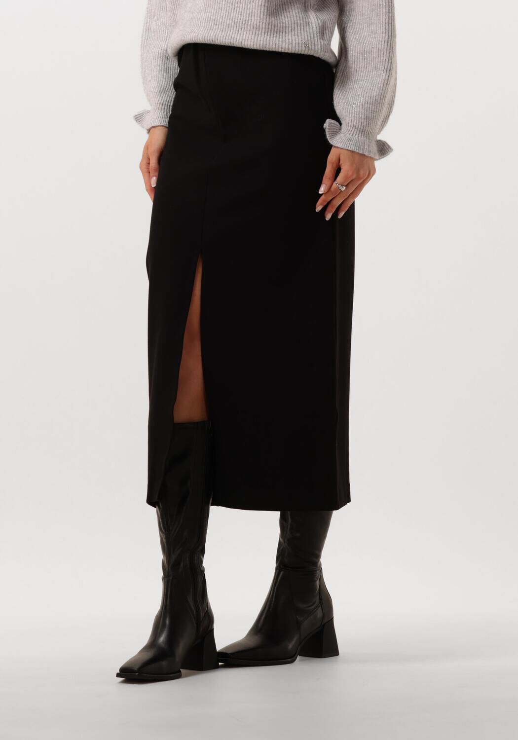 MINUS Dames Rokken Marcia Midi Skirt Zwart