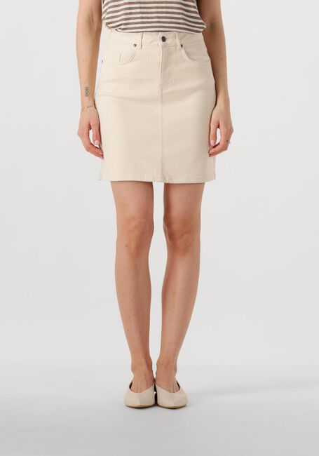 Ecru OBJECT Minirok OBJELLEN HW SHORT TWILL SKIRT - large