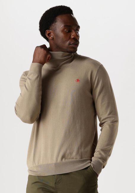 Beige SCOTCH & SODA Coltrui TURTLENECK VISCOSE SWEATER - large