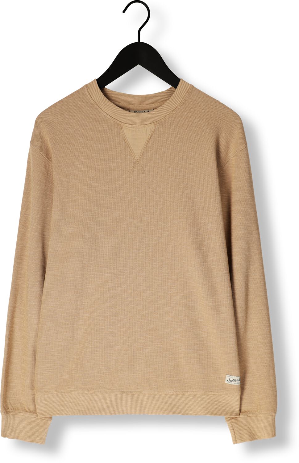 SCOTCH & SODA Heren Truien & Vesten Garment Dye Structured Sweatshirt Zand