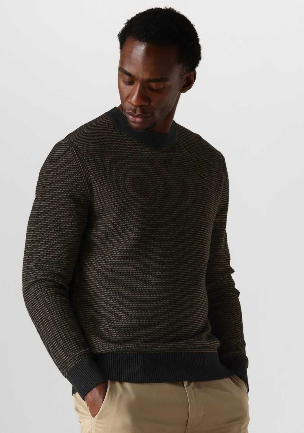 Boss Orange Gebreide pullover met ronde hals model 'Amercury'