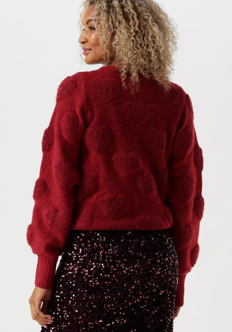 Rode FABIENNE CHAPOT Trui BIBIAN HEART PULLOVER - large