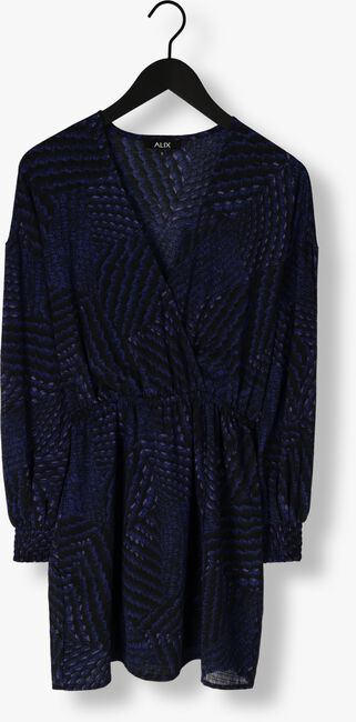 Donkerblauwe ALIX THE LABEL Mini jurk GRAPHIC WRAP DRESS - large