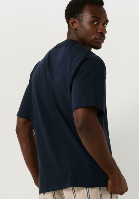 Donkerblauwe WOODBIRD T-shirt WBBAINE BASE TEE - large