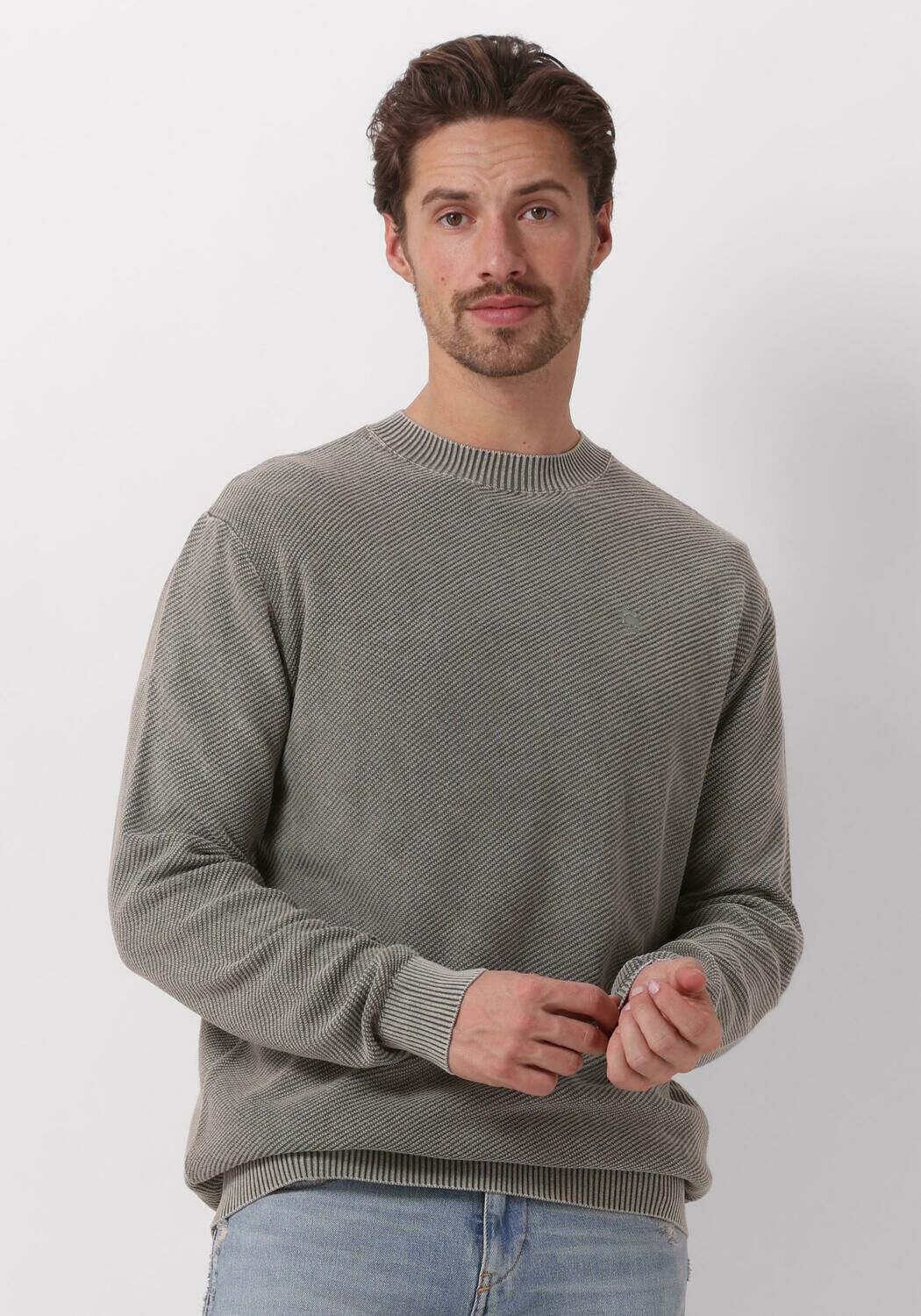 G-Star Raw Gebreide pullover met logostitching model 'Moss'